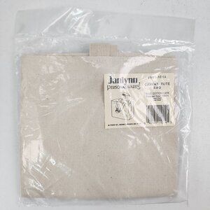Vtg NOS 90s Janlynn Personal Wares 100% Canvas 10 Oz Cotton Duck Tote 16x14" Bag